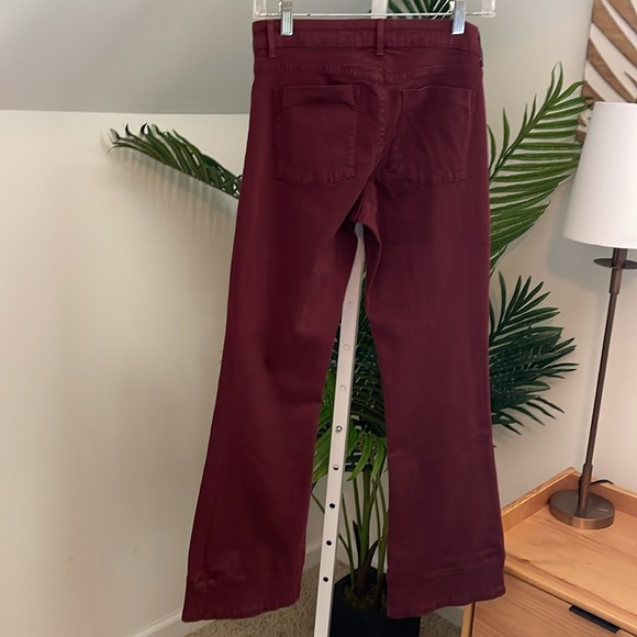 Alice + Olivia Stacey bell bottoms in garnet - Picture 4 of 4